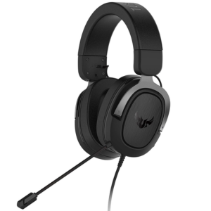 ASUS TUF H3 Wired Over Ear Headphones with Mic (Gun Metal, Black)