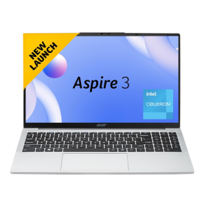 Acer Aspire 3, Intel Core Celeron N4500, 8GB LPDDR4X, 512GB SSD, HD, 14__35.56cm, Windows 11 Home, Pure Silver, 1.3KG, A324-45, HD Webcam, 38 WHR Laptop
