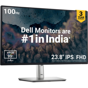 Dell 24 inch P2425H Monitor IPS FHD_100Hz_ 99% sRGB _ 250 cd_m2 (Typical) 5ms_ 1500_1 Contrast Ratio_ 5X USB 3.2 Gen1 1x HDMI 1.4 1xDP 1xVGA_ Height Tilt Swivel Pivot _USB-C Downstream _ Flicker Free