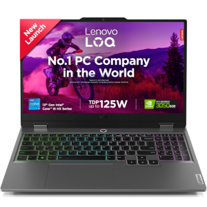 (Refurbished) Lenovo LOQ 2024 Intel Core i5-12450HX 15.6" (39.6cm) 144Hz 300Nits FHD IPS Gaming Laptop (24GB/512GB SSD/Win 11/NVIDIA RTX 3050 6GB Graphics/1Yr ADP Free/MSO 21/3 Mon Game Pass/Grey/2.4Kg), 83GS0098IN