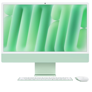 Apple 2024 iMac All-in-One Desktop Computer with M4 chip with 8-core CPU and 8-core GPU_ Built for Apple Intelligence, 60.96 cm (24″) Retina Display, 16GB Unified Memory, 256GB SSD Storage; Green