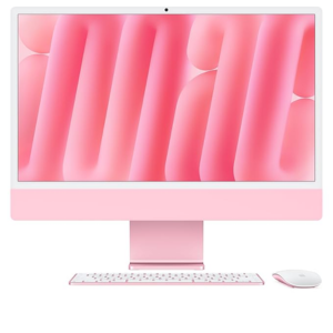 Apple 2024 iMac All-in-One Desktop Computer with M4 chip with 8-core CPU and 8-core GPU_ Built for Apple Intelligence, 60.96 cm (24″) Retina Display, 16GB Unified Memory, 256GB SSD Storage; Pink