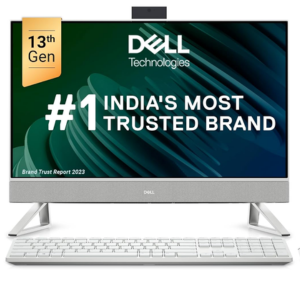 Dell 13th Gen All-in-One PC Inspiron 5420, Intel Core i5-1335U Processor_ 8GB_ 512GB_ 23.8_ (60.45cm) FHD_Win11 + MSO'21_ Pro Wireless Keyboard + Mouse_ 3 Years Onsite Hardware Service_White_ 5.56kg